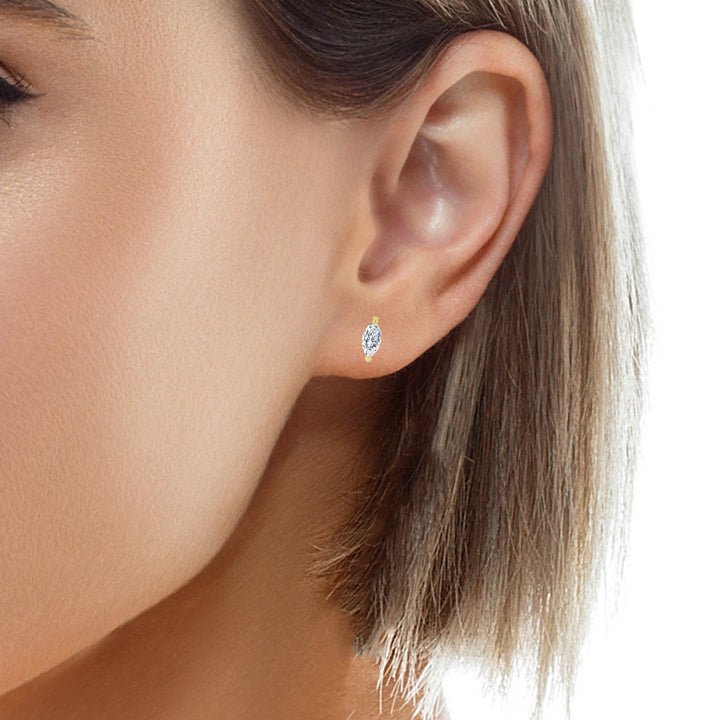 10k yellow gold stud earrings