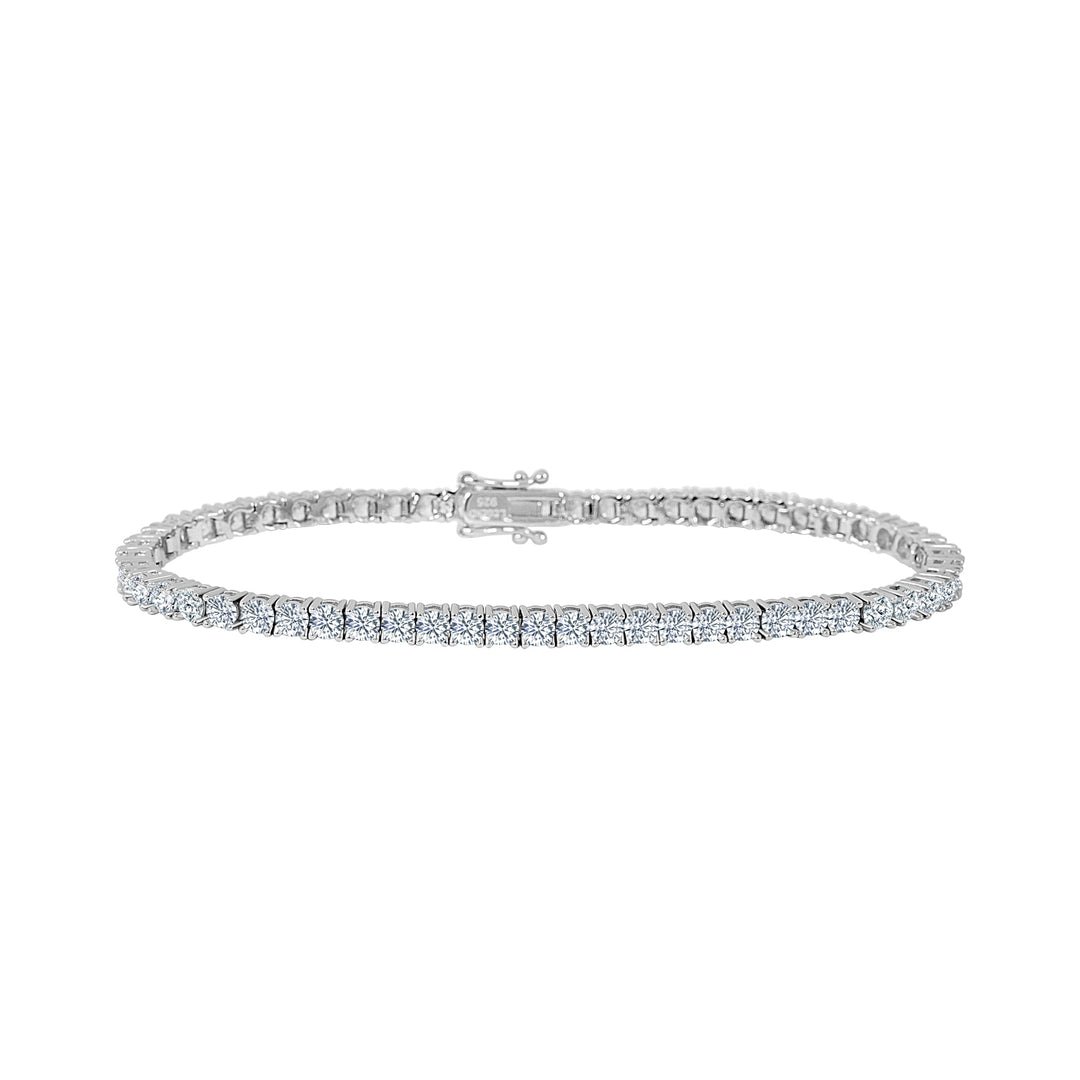 Sterling Silver CZ Tennis Bracelet