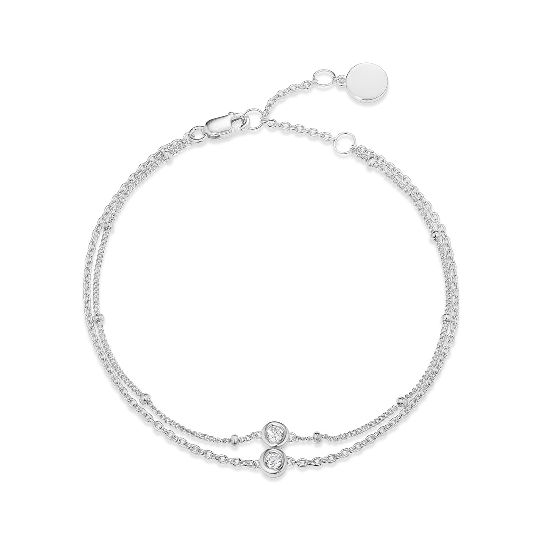 Reign sterling silver anklet