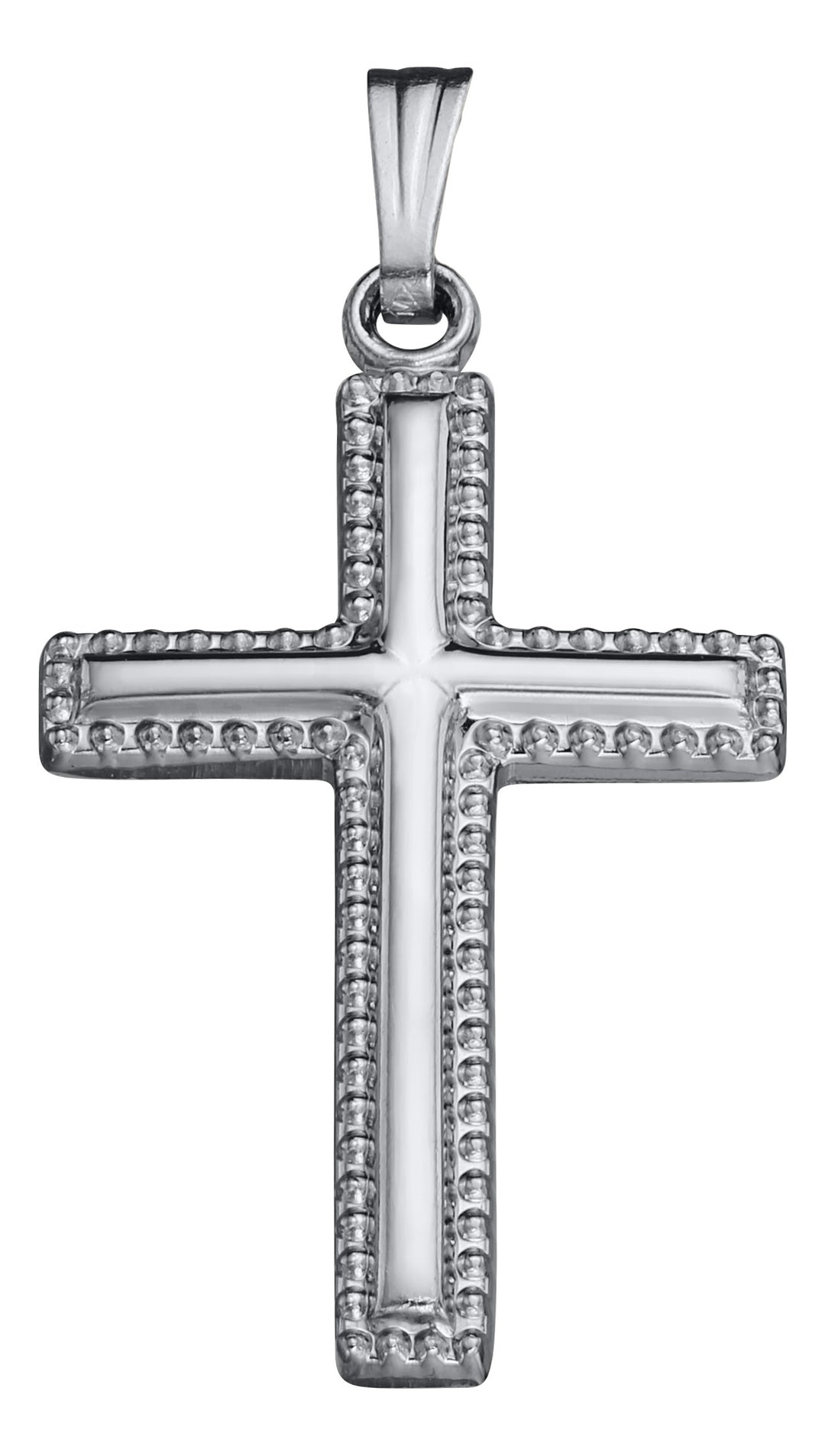 Sterling Silver Cross Pendant - 18"