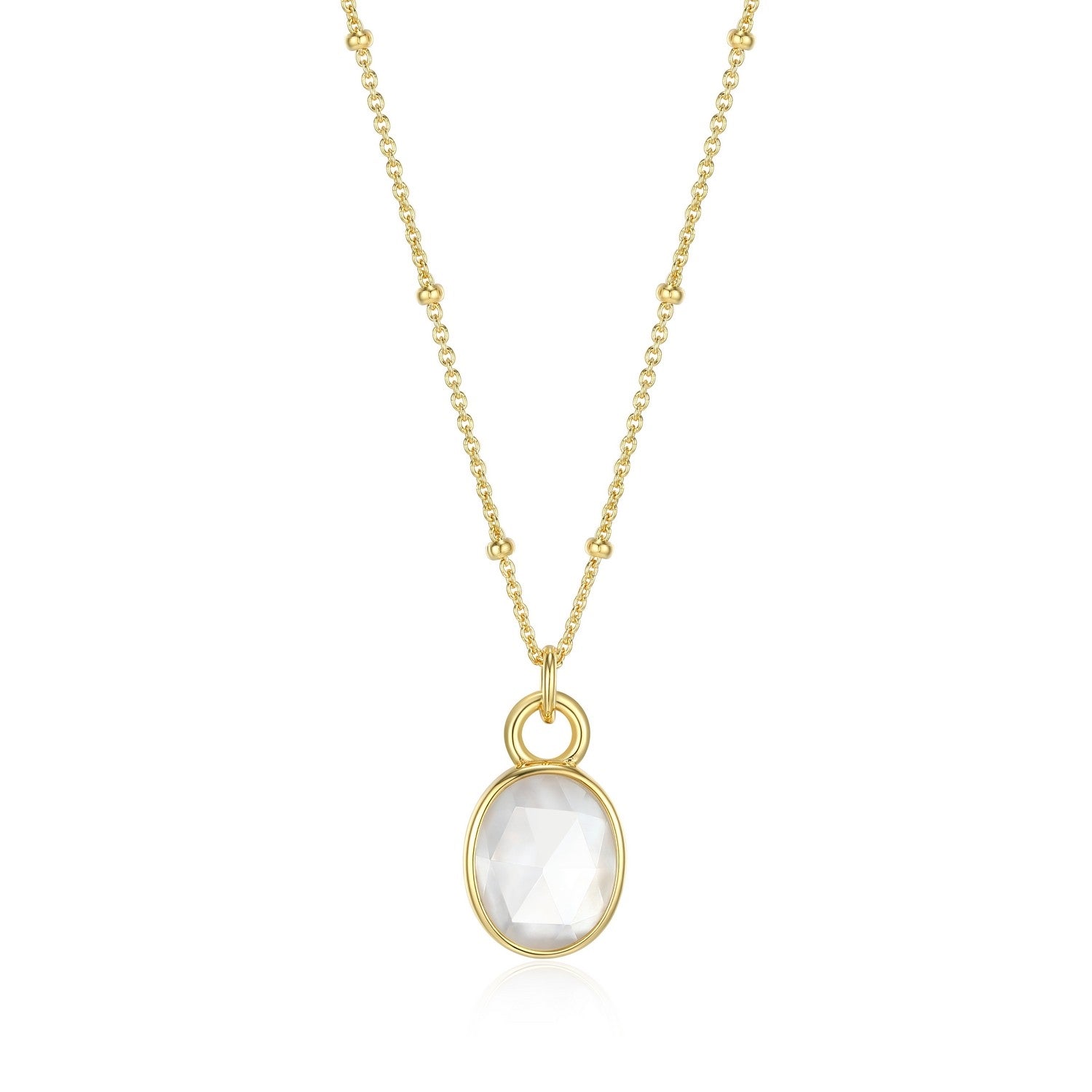 Mother of Pearl Doublet Necklace