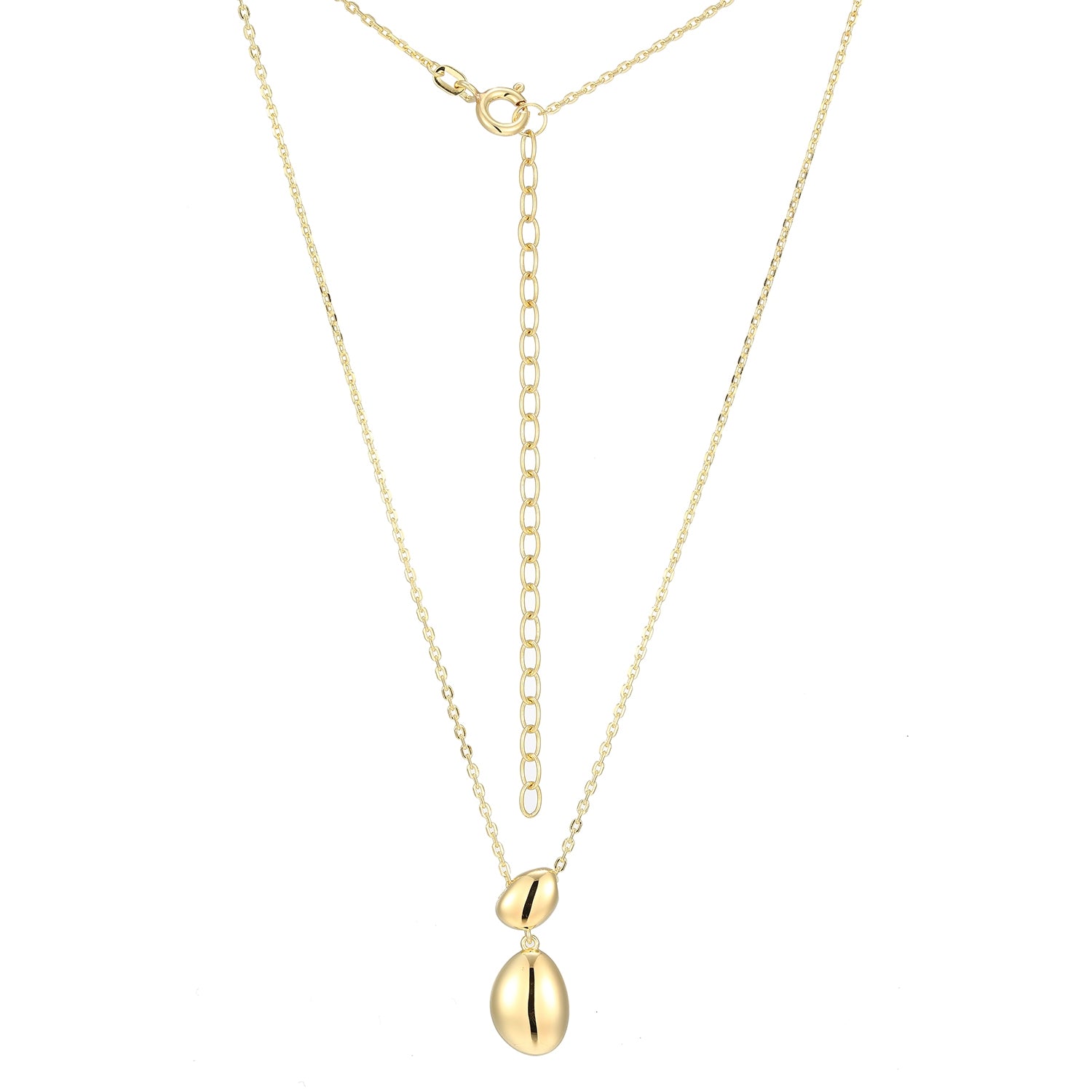 Double Pebble GP Drop Pendant