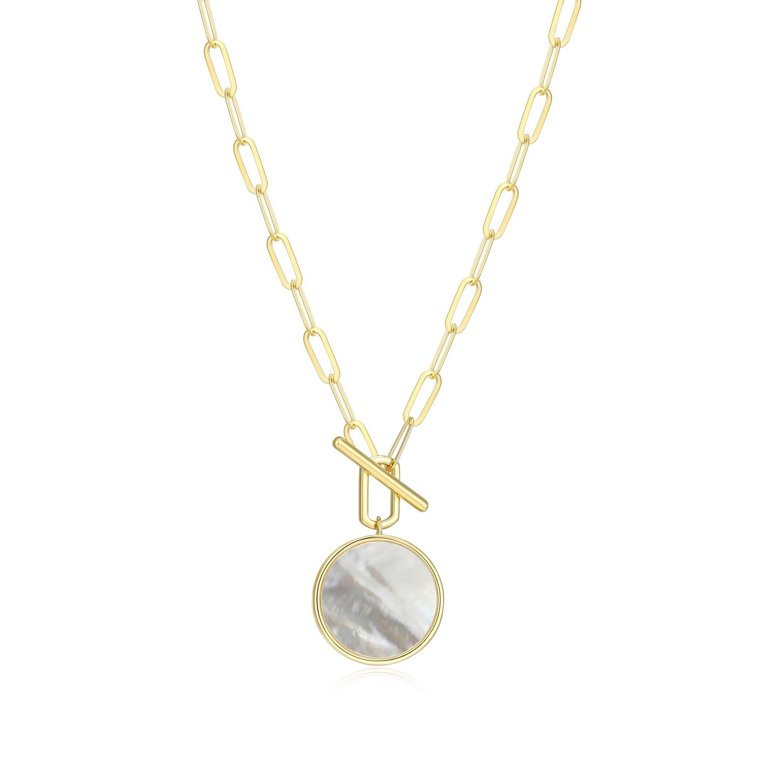 Genuine Mother of Pearl 16MM Disc Pendant