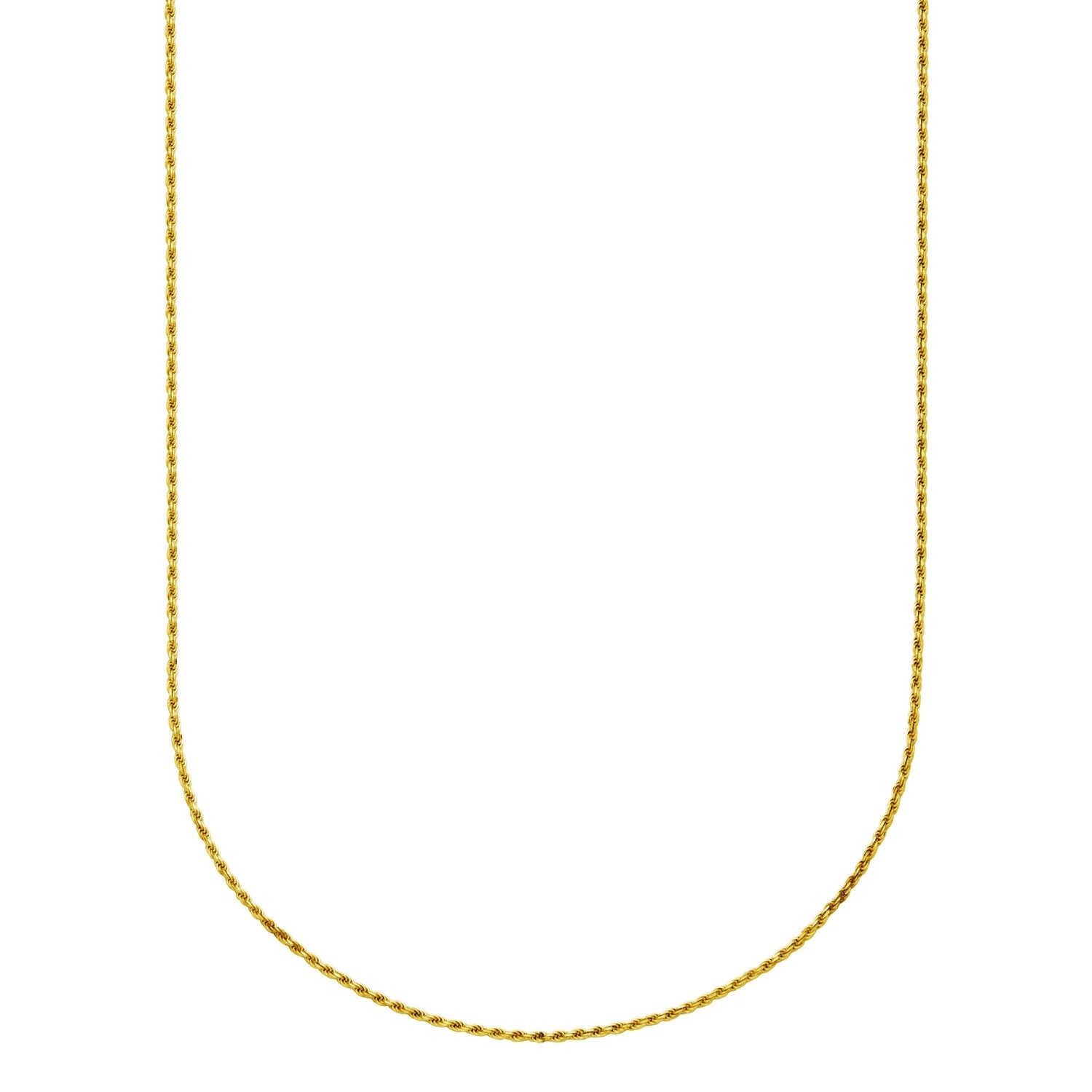 1.3MM GP Rope Chain, 18"