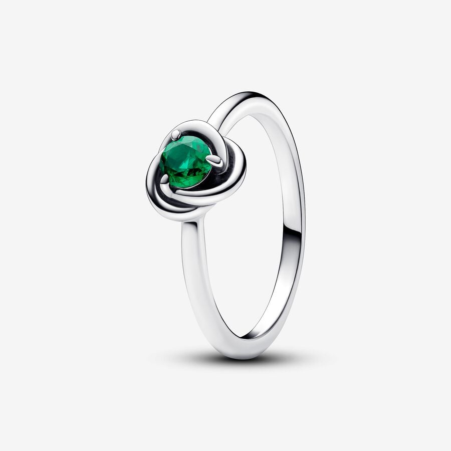 Pandora May Royal Green Eternity Circle Ring, Size 7