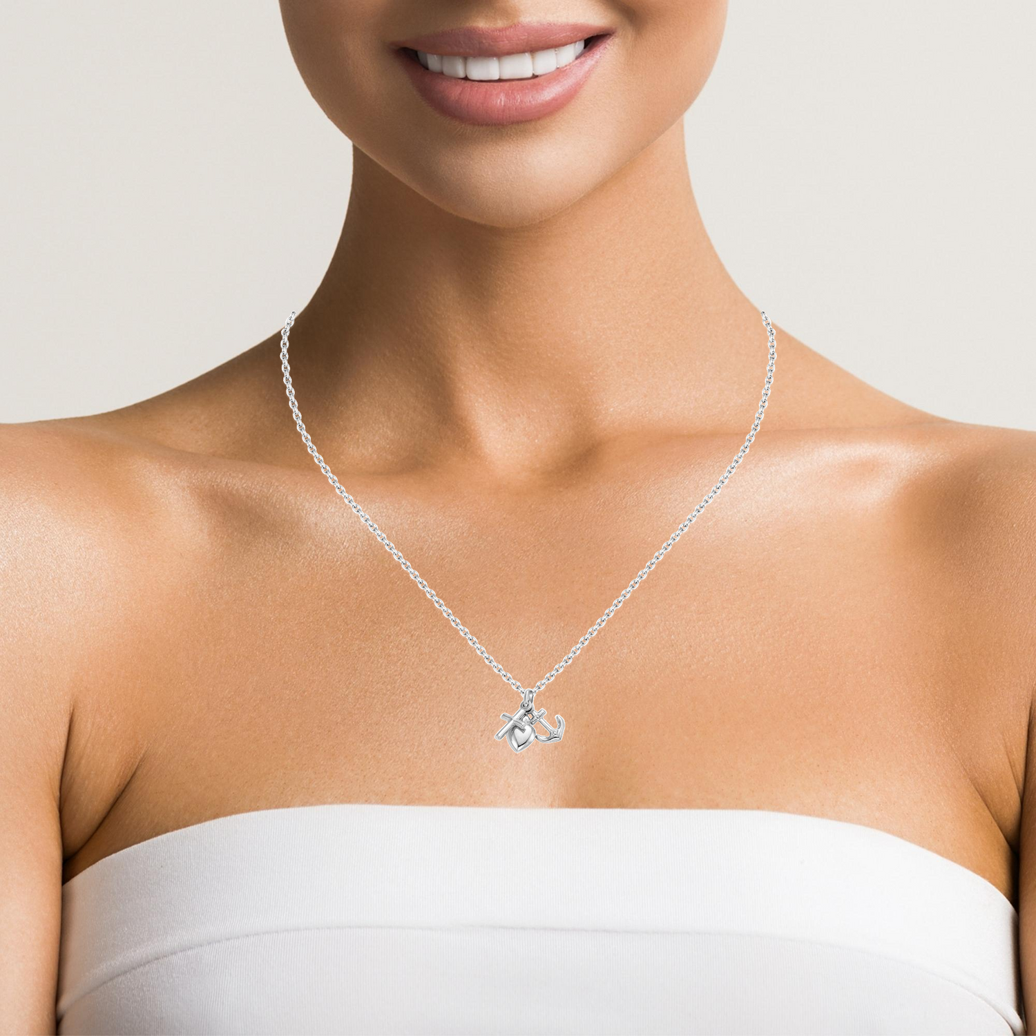 10K Faith, Love & Hope Pendant