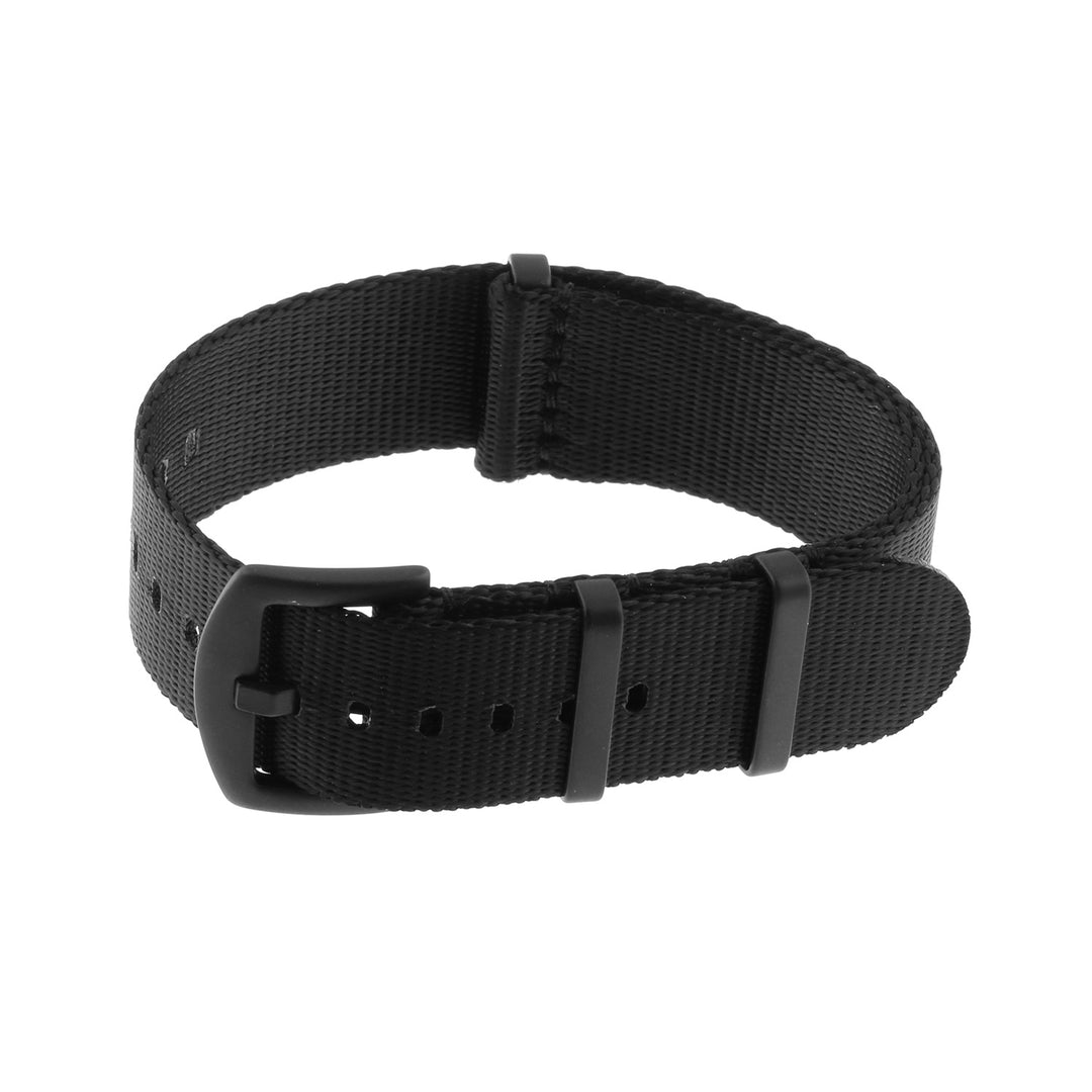 Seat belt nato strap black w/