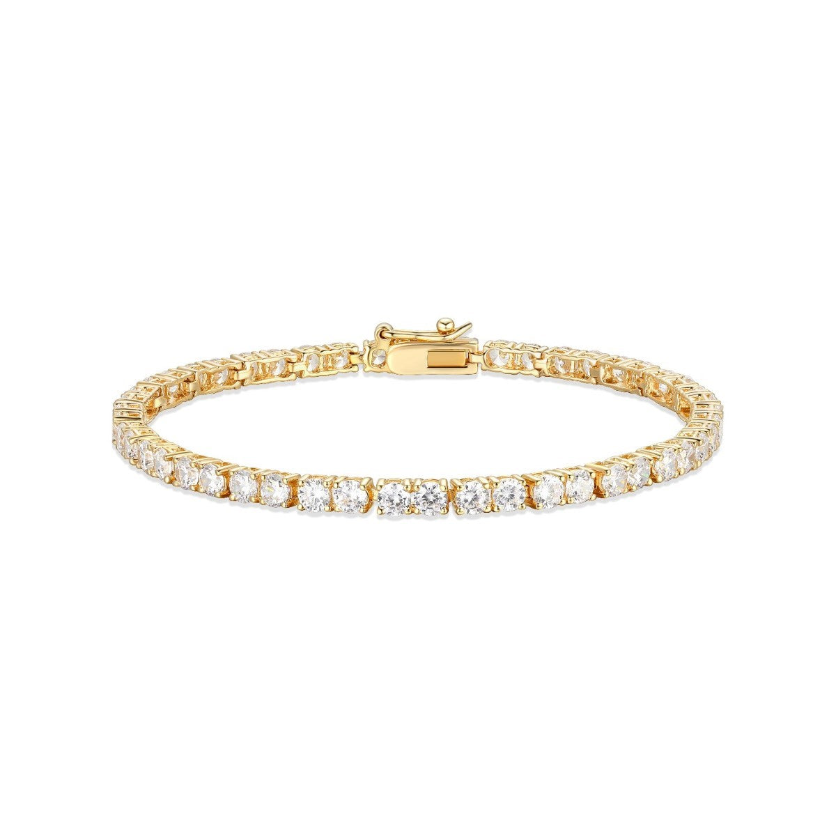 3.0MM 18K GP Tennis Bracelet