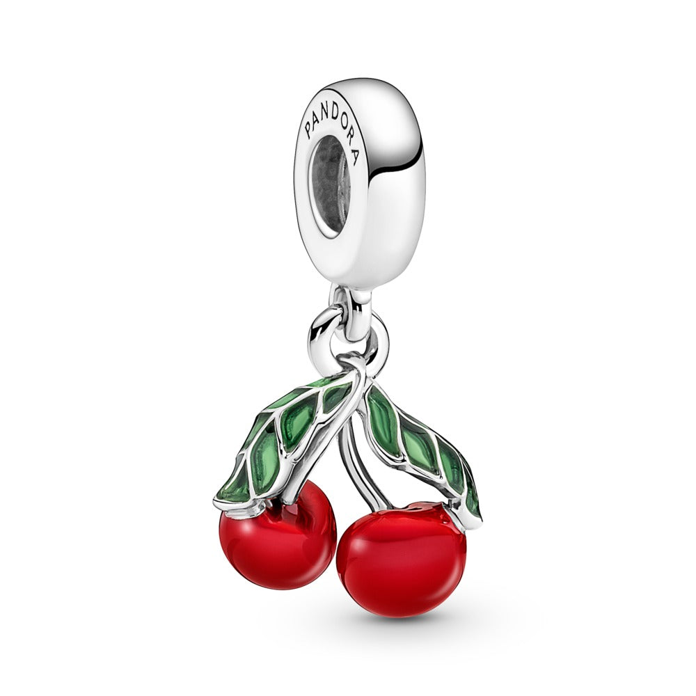 Pandora Asymmetrical Cherry Fruit Dangle Charm