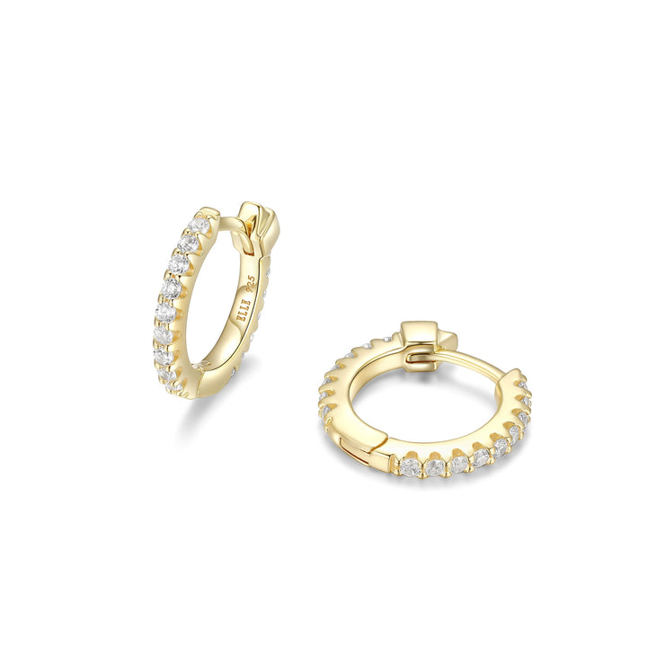 ELLE Hoop CZ Earrings