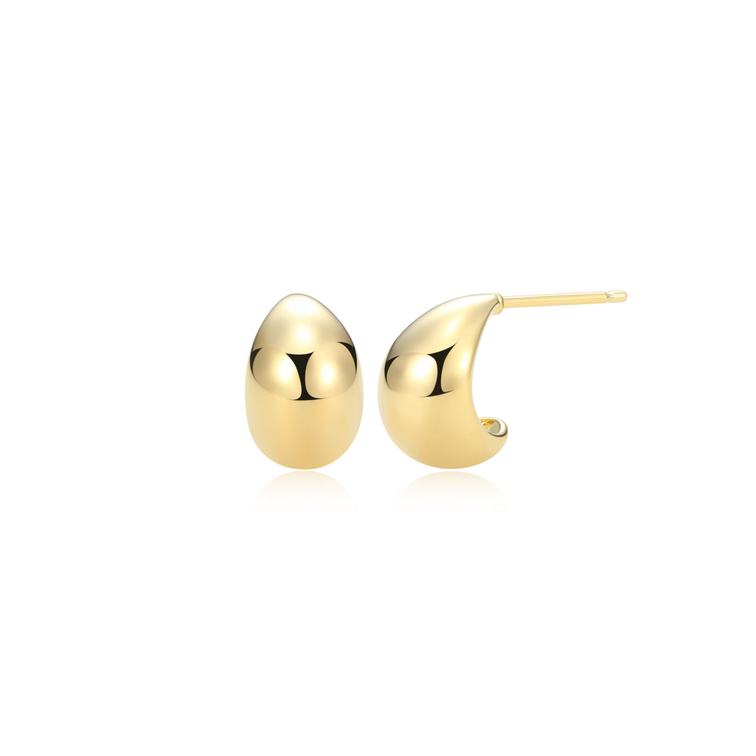 Curved Puffy Earrings