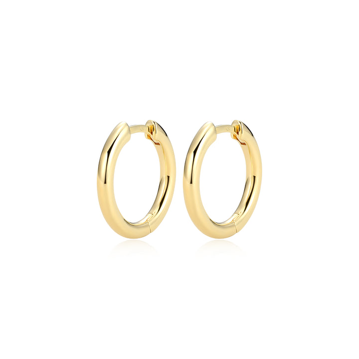 Polished Tube Hoop Earrings