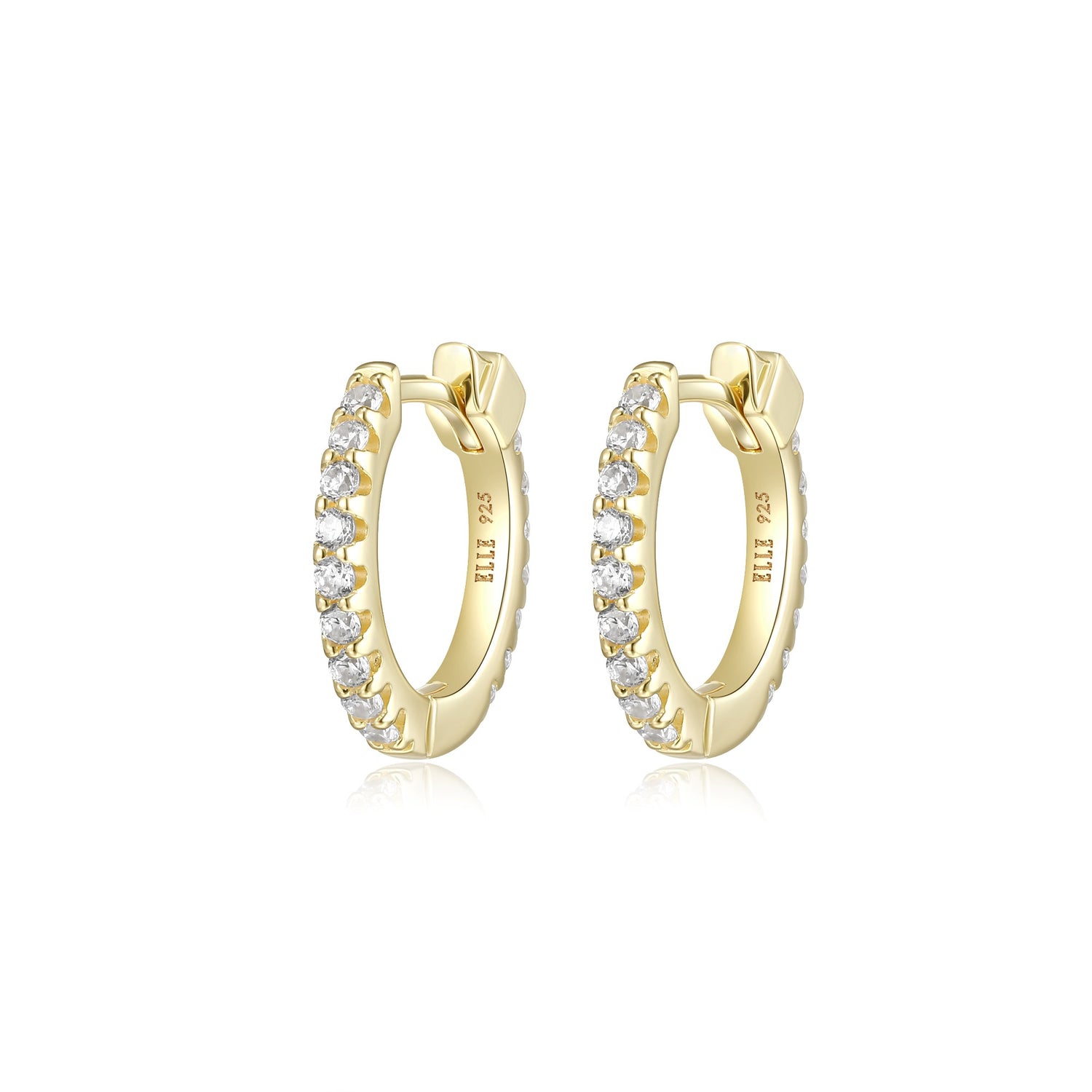 ELLE Hoop CZ Earrings