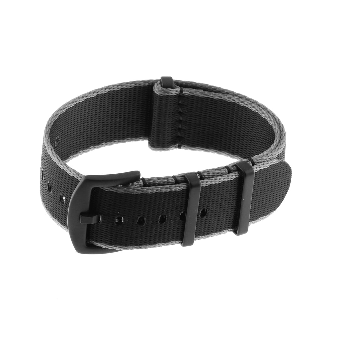 Seat belt nato strap black / g