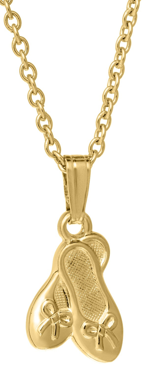 14K Gold Filled Child's Ballet Slipper Pendant