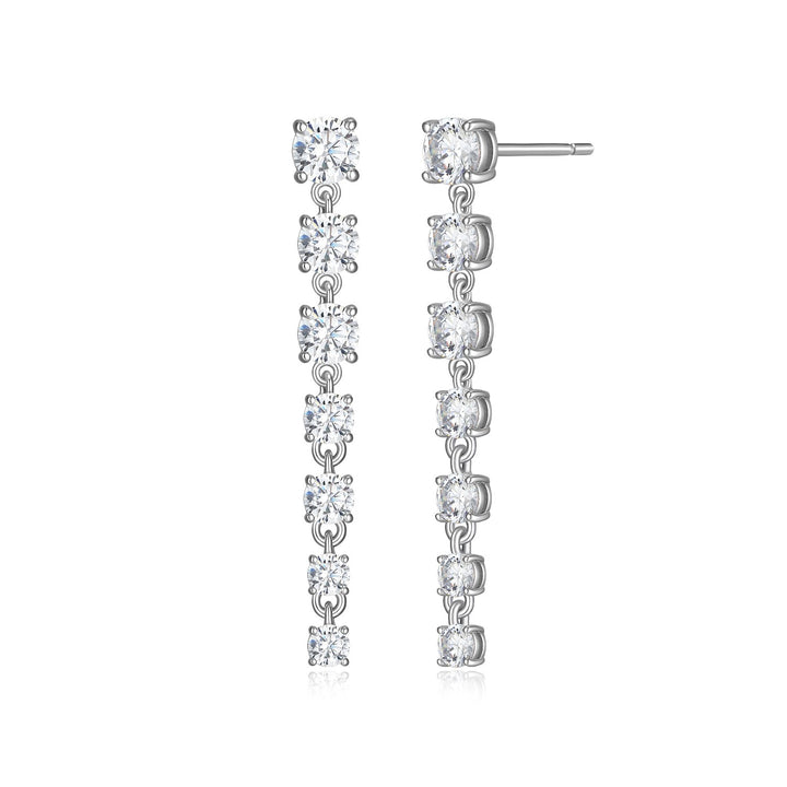 Reign Silver Dangle Earrings