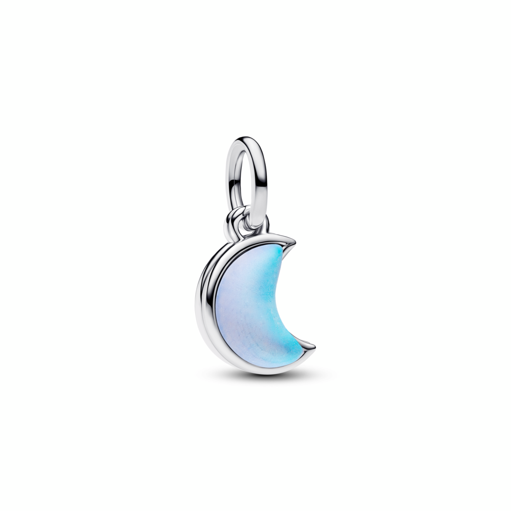 Pandora Crescent Moon Double Dangle Charm
