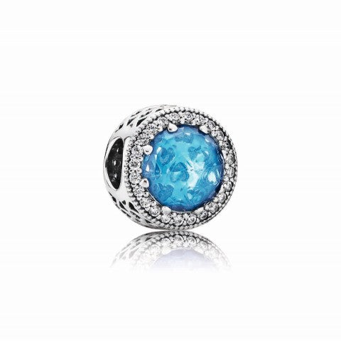 FINAL SALE - Pandora Sky Blue Radiant Hearts Charm