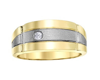 10 Karat Diamond Contemporary Ring, 0.07 TDW