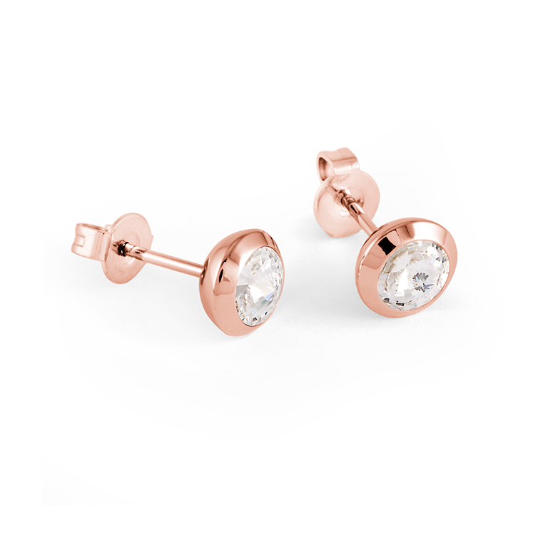 Italgem Solitaire CZ Earrings