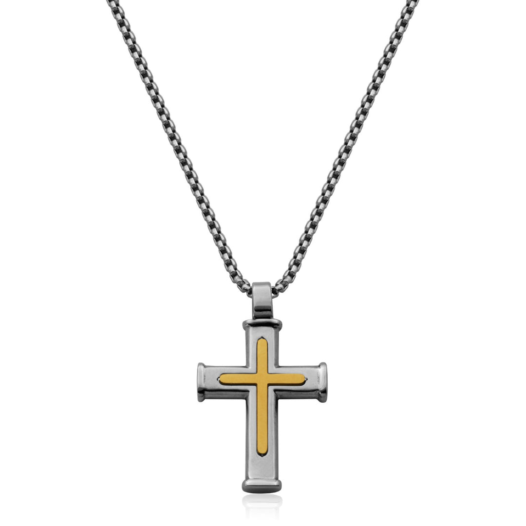 Steelx Cross Pendant on 24" Chain