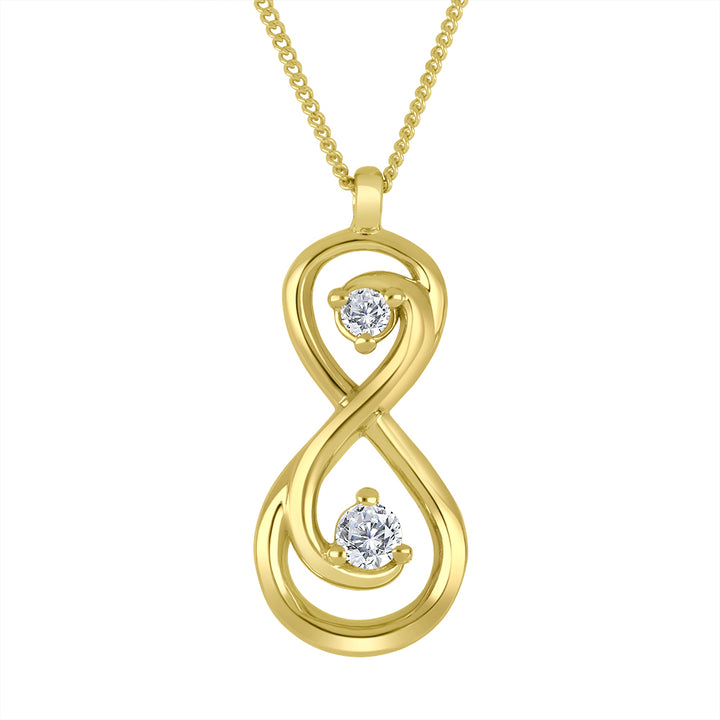 10k yellow gold infinity penda