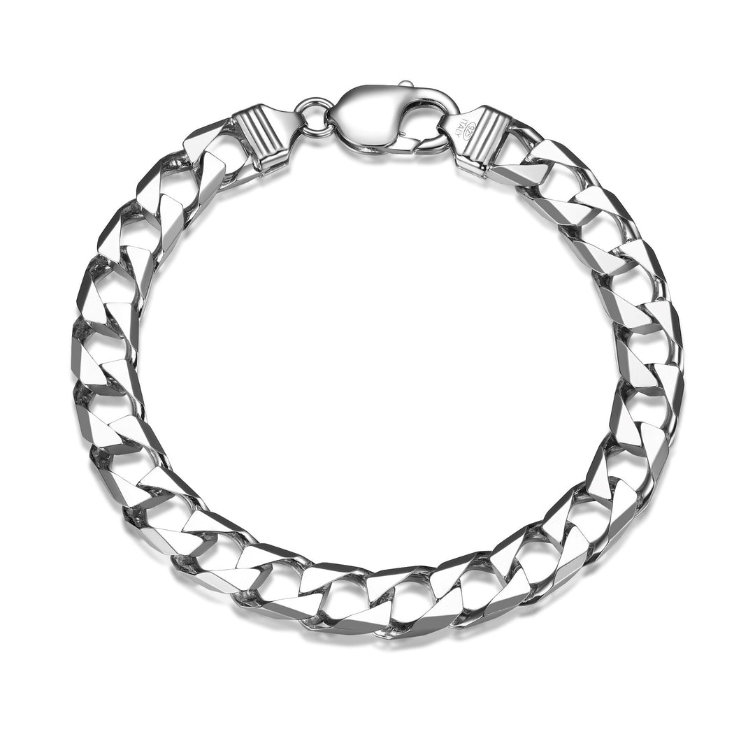 ETHOS Silver Square Curb Bracelet