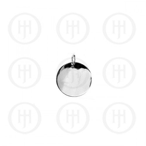 Sterling Silver Round Disc Pendant