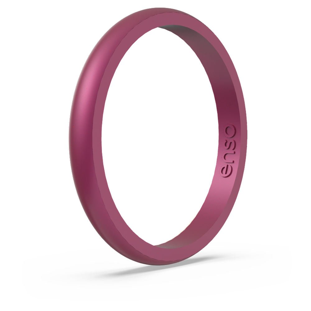 ENSO Silicone Ring- Pink Tourmaline SZ 6