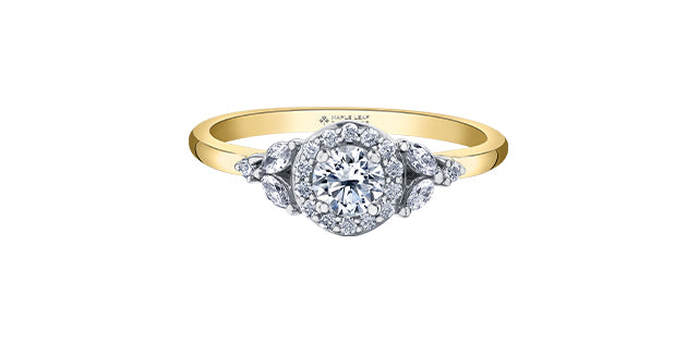 Maple Leaf Diamonds Tides of Love Engagement ring