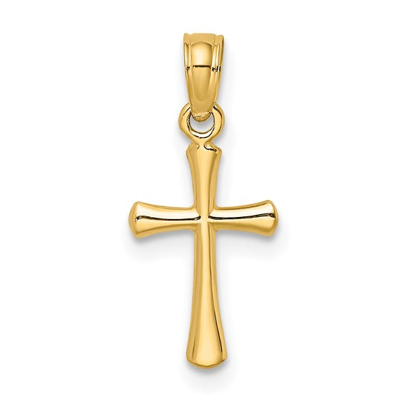 10k yellow gold small cross pe