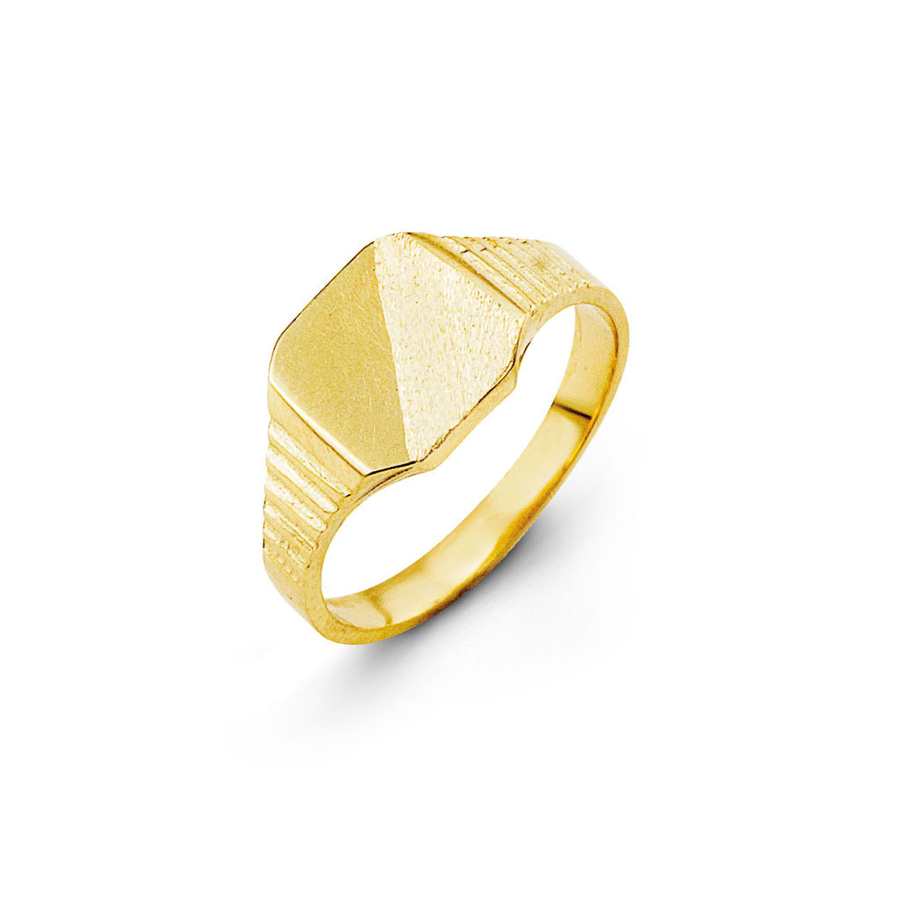 10k yellow gold baby signet st