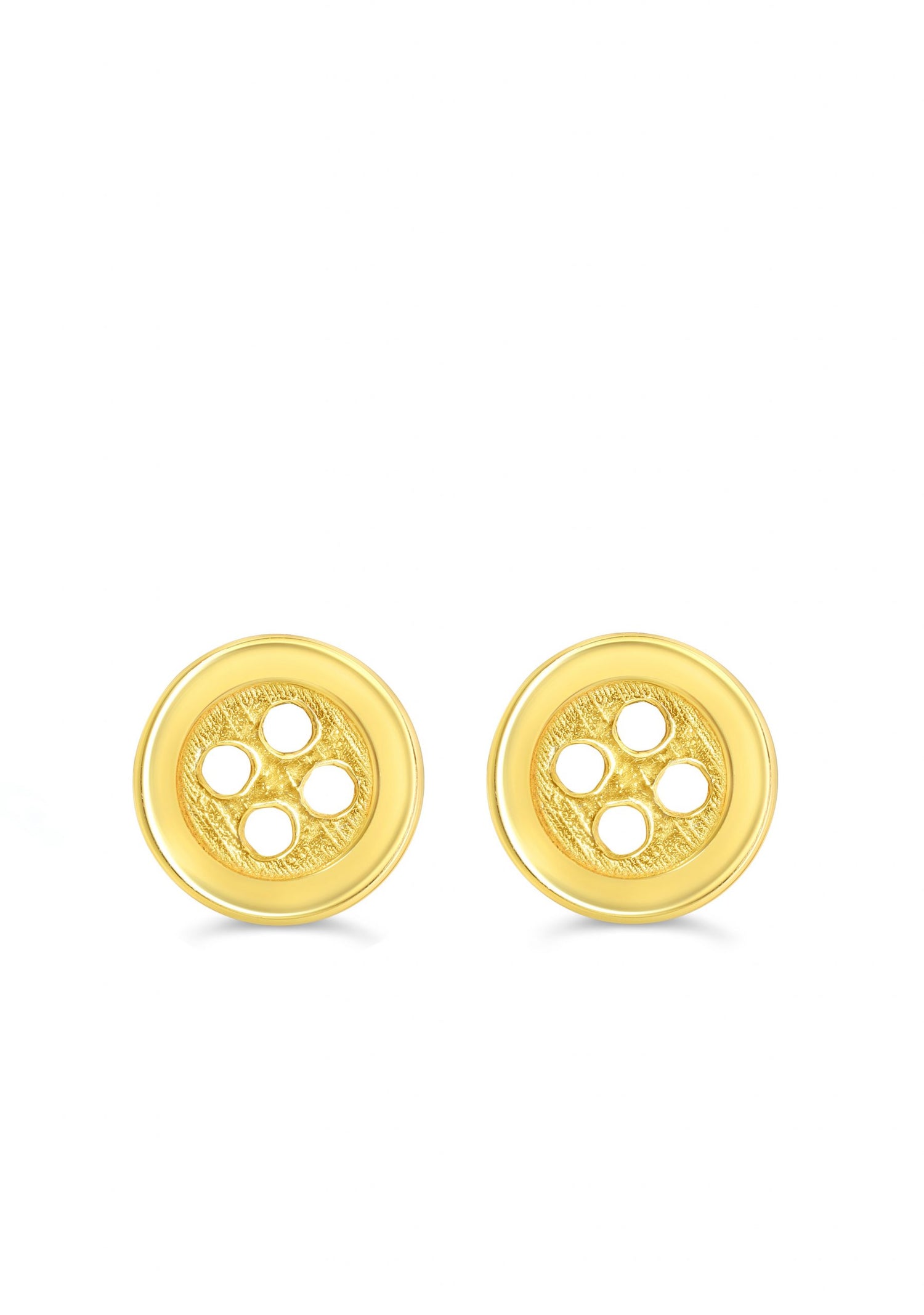Baby 14K Button Stud Earrings