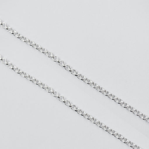 Sterling Silver Rolo Chain, 35.4 "