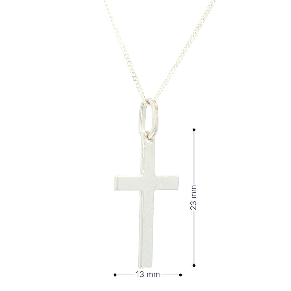 Rhodium-plated sterling silver