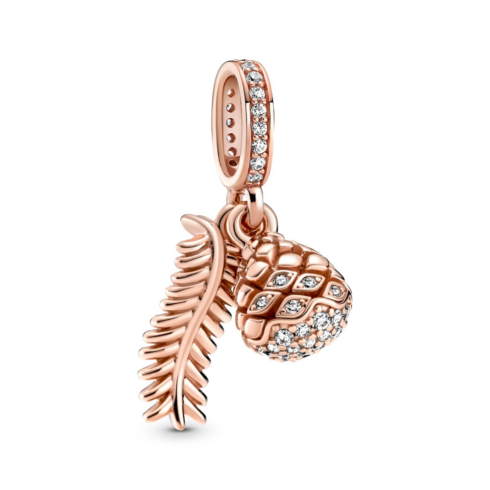 FINAL SALE - Pandora Sparkling Pine Cone Dangle Moments Charm