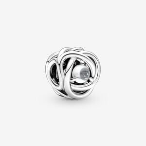 Pandora April Clear Eternity Circle Charm