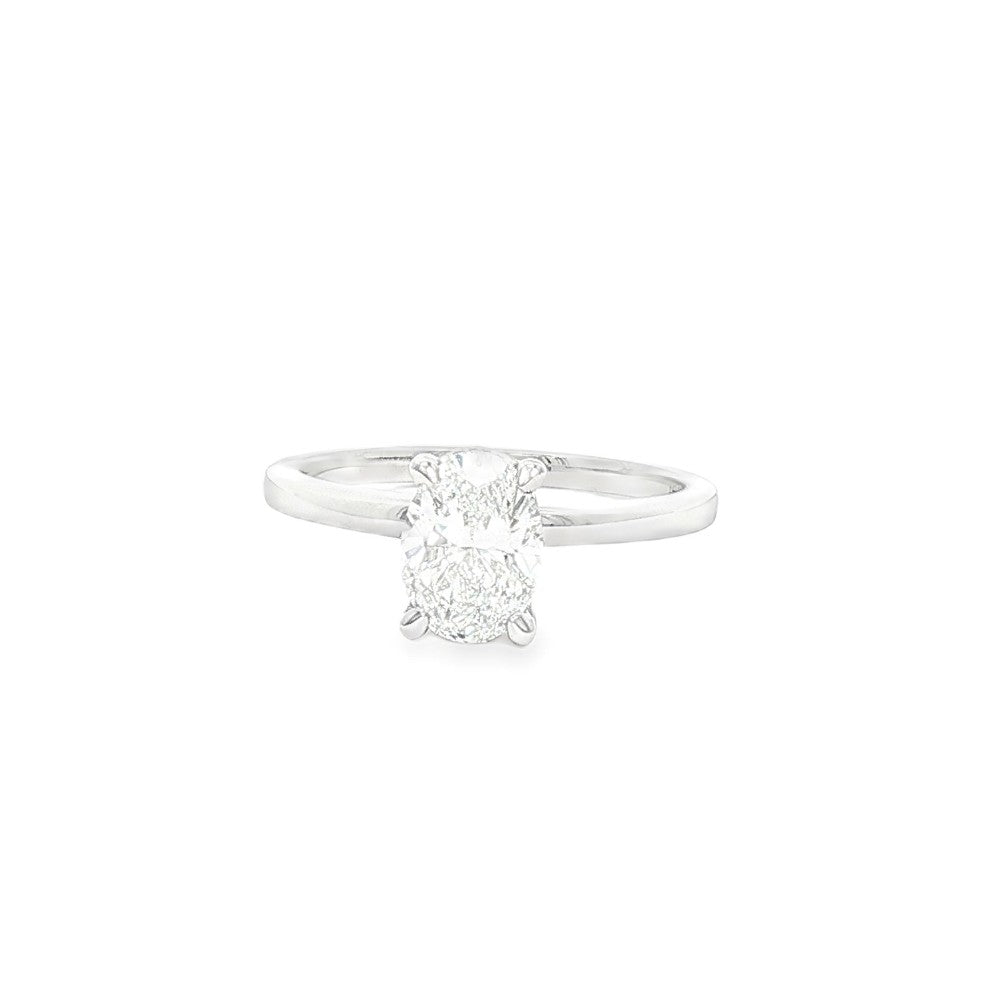 Love Grown 14k white solitaire