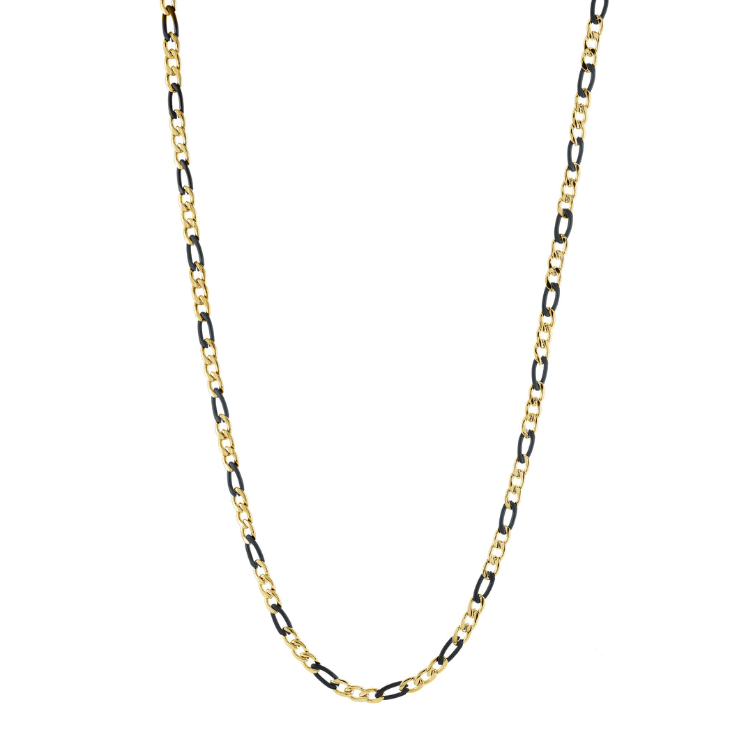 Stainless Steel Yellow & Black Plated Chain