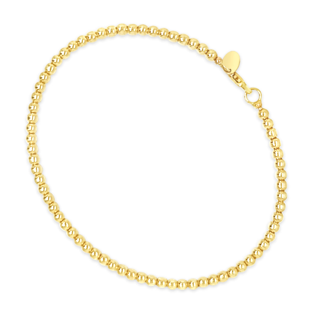 10K Beaded Bangle