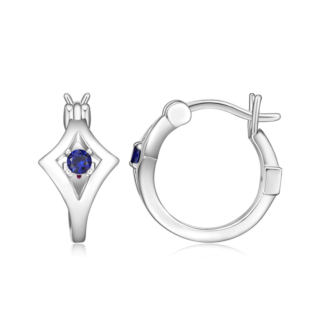 ELLE "Stellar" Sapphire Hoop Earrings