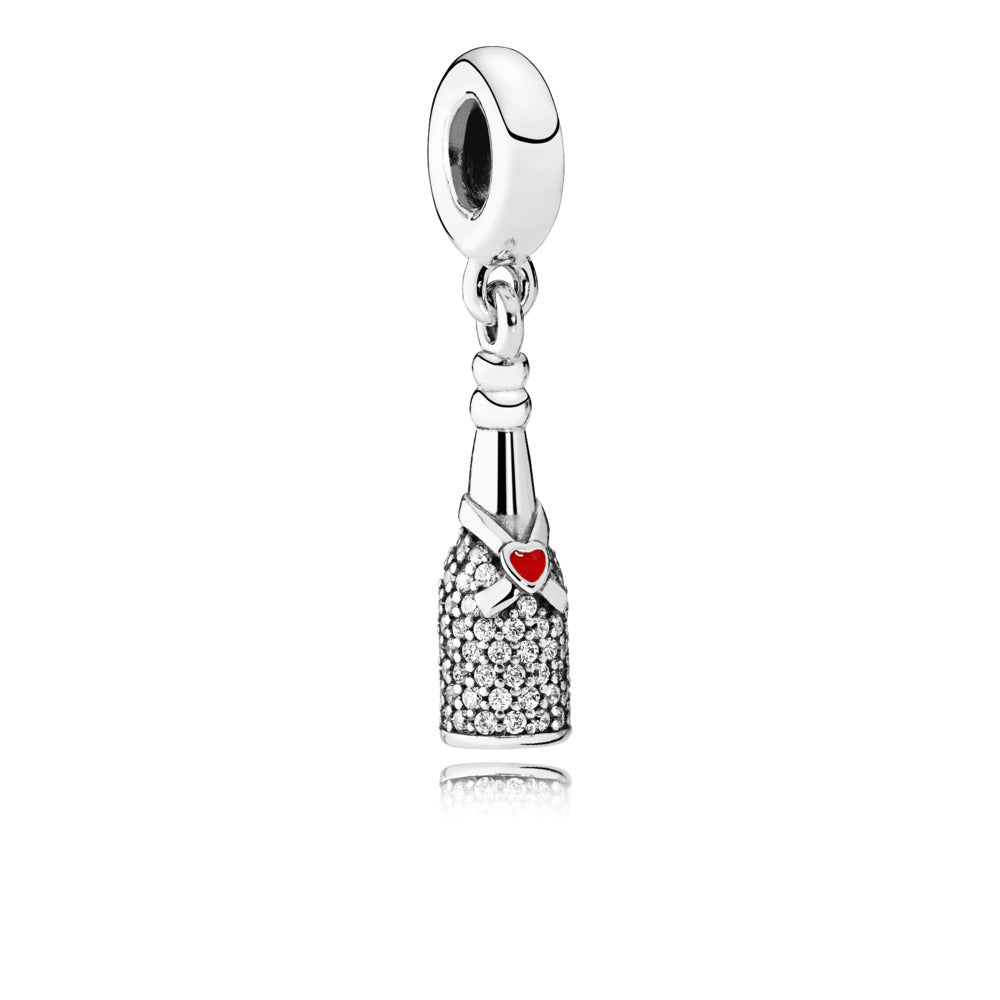 Pandora Sparkling Wine Bottle Dangle Charm