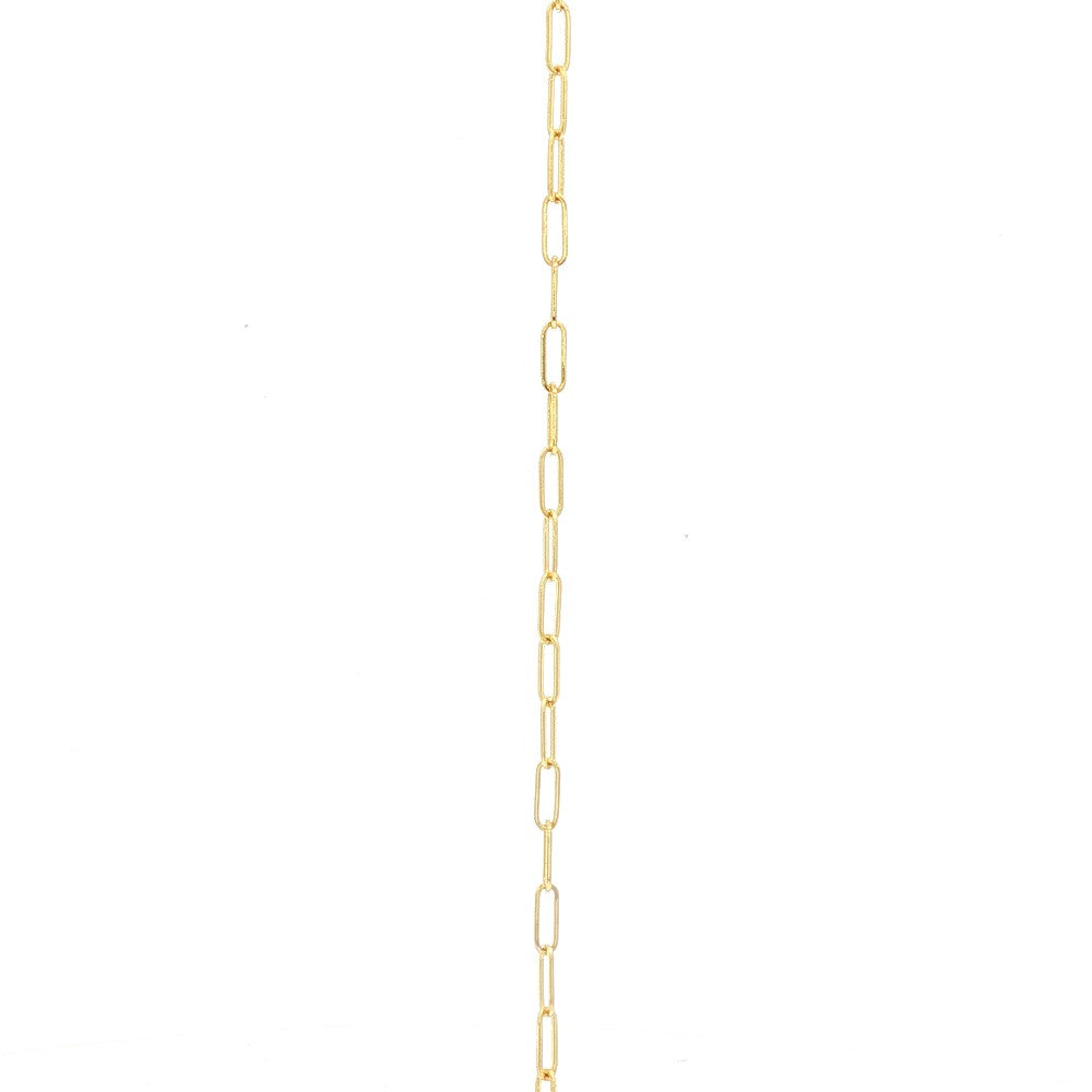 10k yellow gold 2.1mm papercli