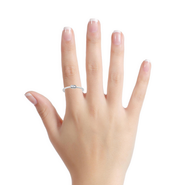 Chi Chi Collection 10k Baguette Diamond Ring.