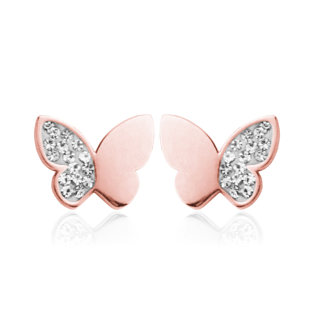 SteelX Butterfly Stud Earrings