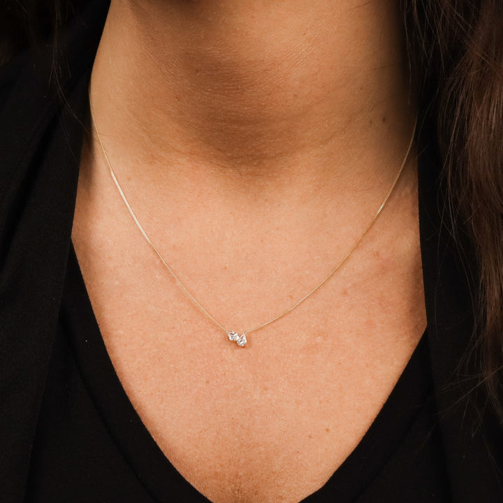 10k yellow gold Toi Et Moi pen