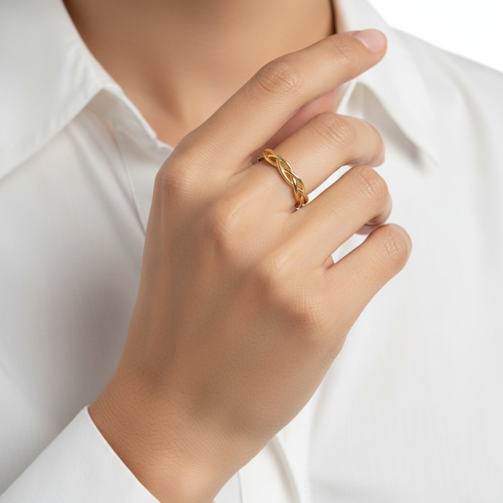 10k yellow gold stacking 3.6mm