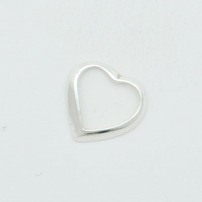 Sterling silver floating heart
