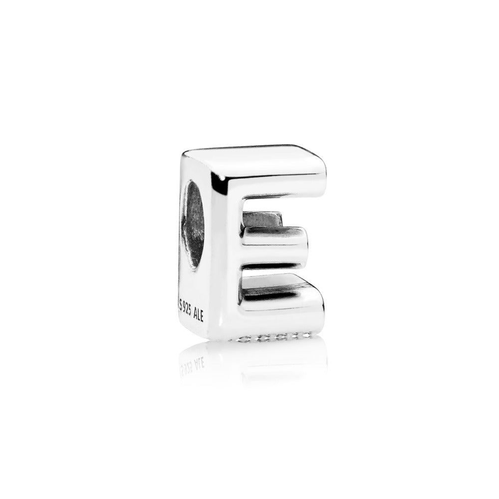 Pandora Moments Letter E Alphabet Charm