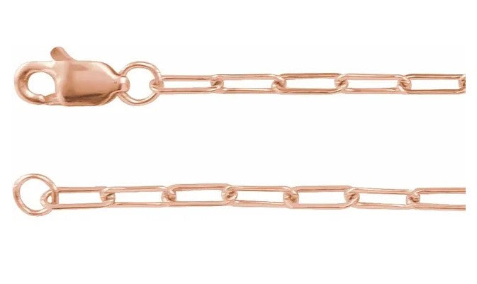 10K Paperclip Bracelet- 7"